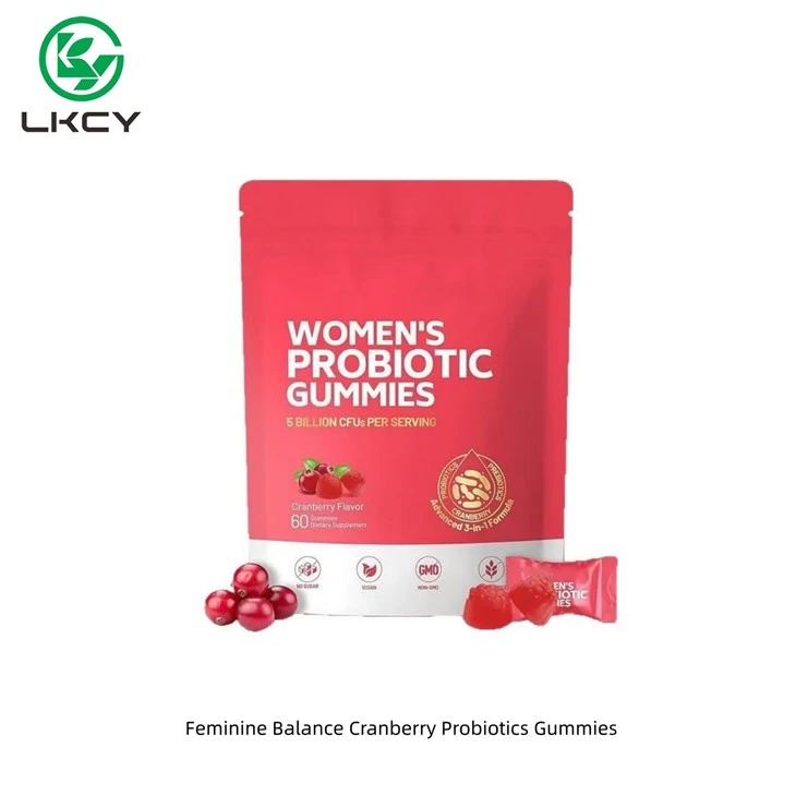 Balans Benywaidd Llugaeron Probiotics Gummies